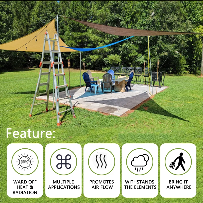 triangle uv swimming pool sun shade sails sun shade cloth  2 x 3 m rectangle awning 95% uv for balcony patio garden yard