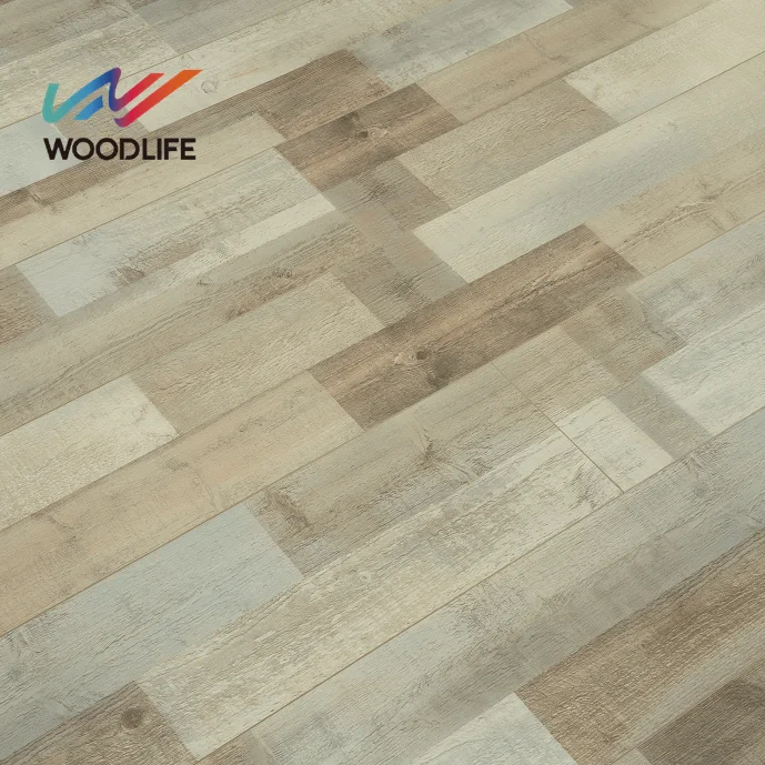 SPC flooring with IXPE or EVA underlay foam, enhance the feet feeling, improve acoustic absorption