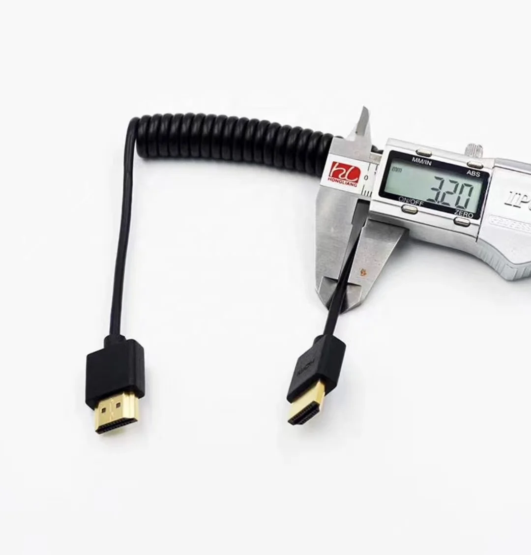 SLR Camera Slim HDMI 2.0 4K Spring Cable Retractable Atomos hdmi to Mini Micro Spiral 1.2m 1.5m 2m 3m