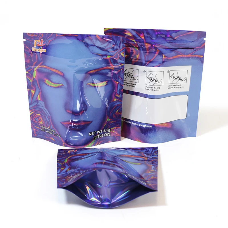 smell proof fishing bait bags custom print plastic zip lock bag with hang hole