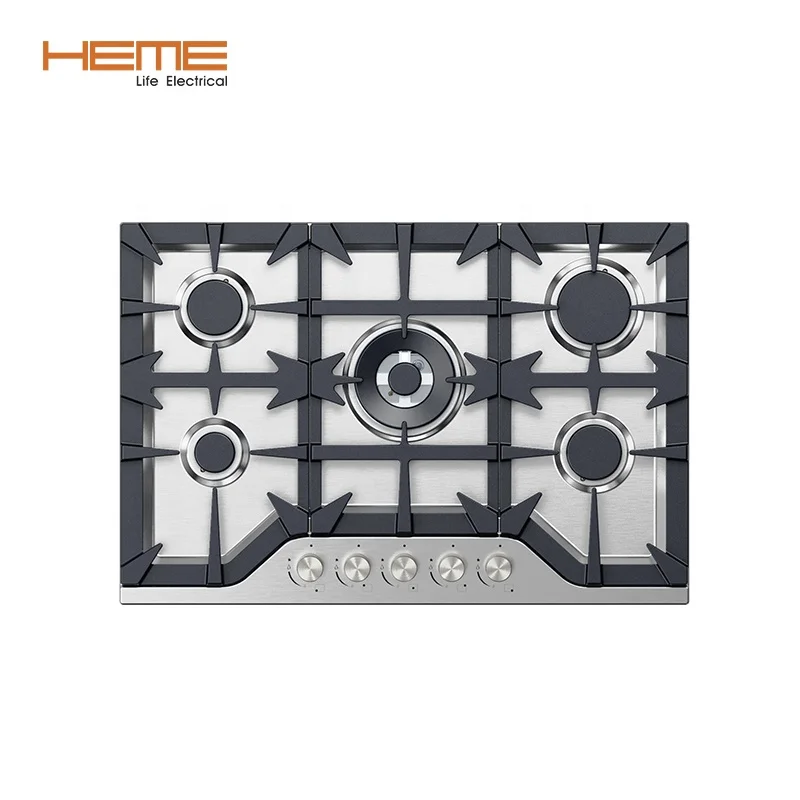 High Quality Cooking Surface Chinese Factory 5 Burner Gas Hob With 30 Inch Built in Parrillas a Gas