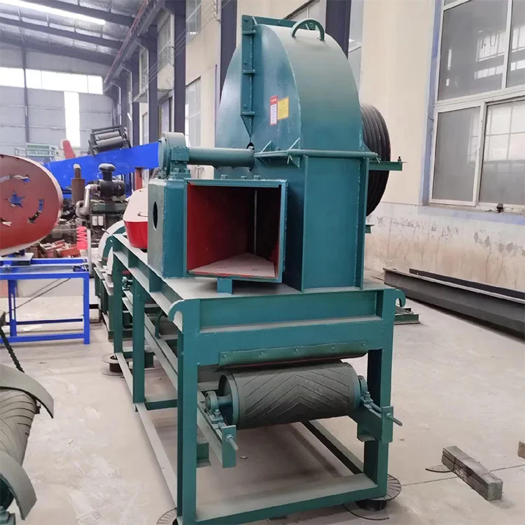 Pine disc chipper Bamboo slicing equipment  Large wood disk chipper Log path wood shavings machine