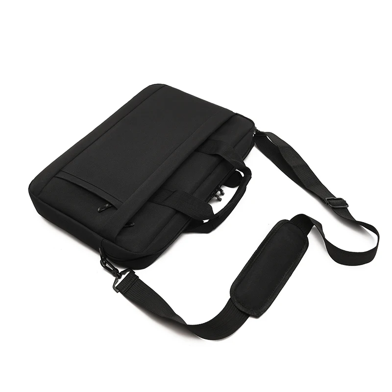 Wholesale Custom OEM 13 14 15 15.6 17 Inch Durable Polyester Laptop Sleeve Bag Computer Shoulder Covers Laptop Messenger Bag