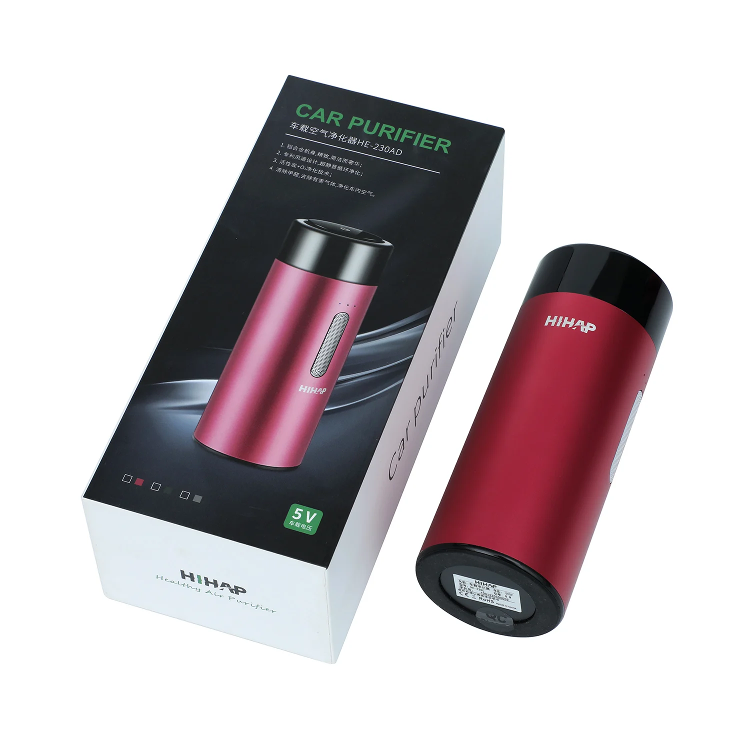 2025 OEM автомобильный очиститель воздуха Портативный USB Type-C DC 5 В ионизатор мини из алюминиевого сплава