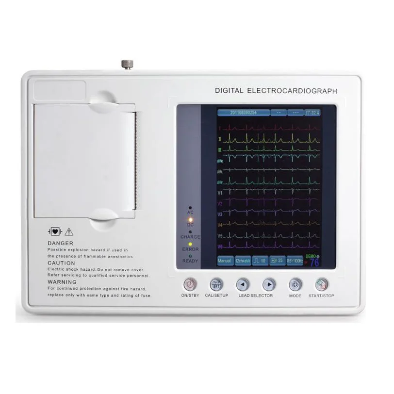 YD-1203CMedical оборудование 7-дюймовый цветной экран портативный 3-канальный Ekg устройство 12 свинцовый ЭКГ машина