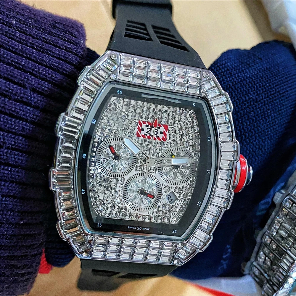 Rm Top Sales Iced Out Diamond Watches Men Gold Watch Watch