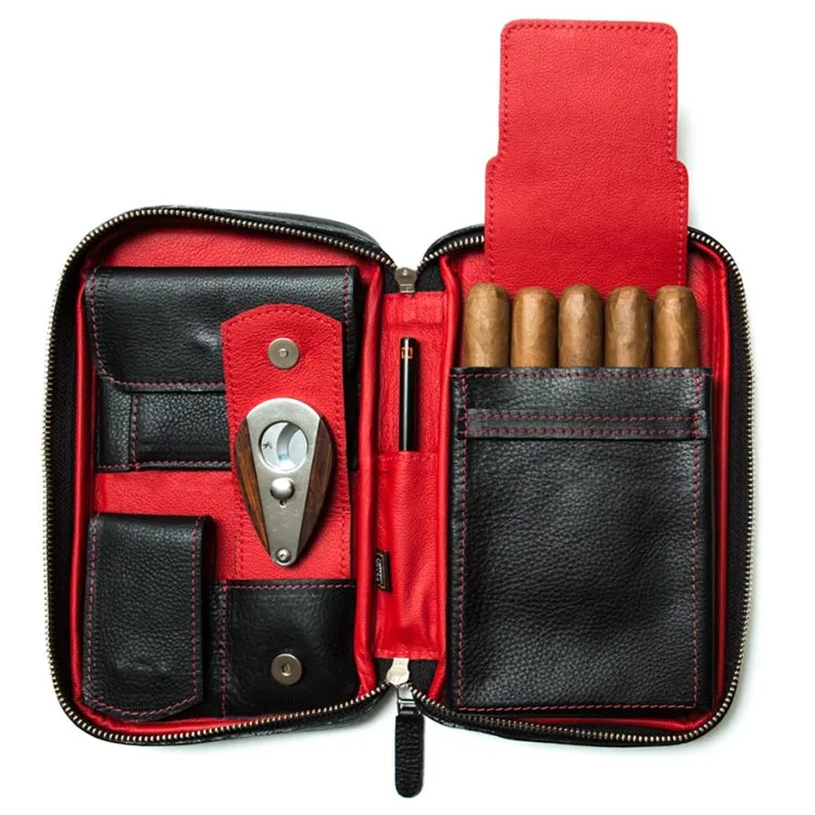 Fashion Style Pu Leather Custom Cigar Case