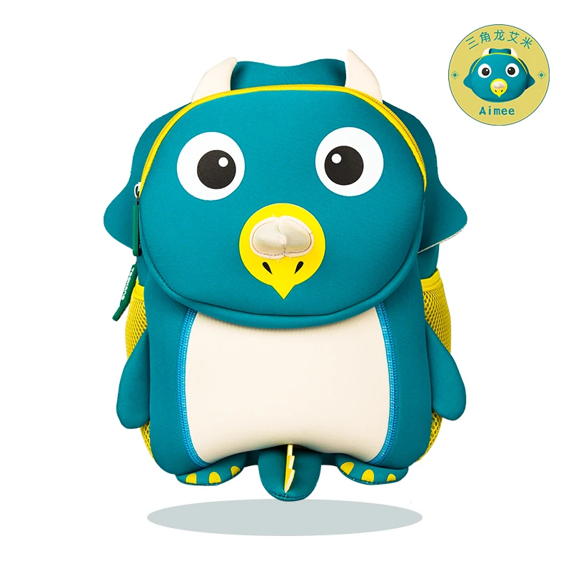 Оптовая продажа, износостойкая неопреновая сумка с милыми животными для детского сада, детский рюкзак
