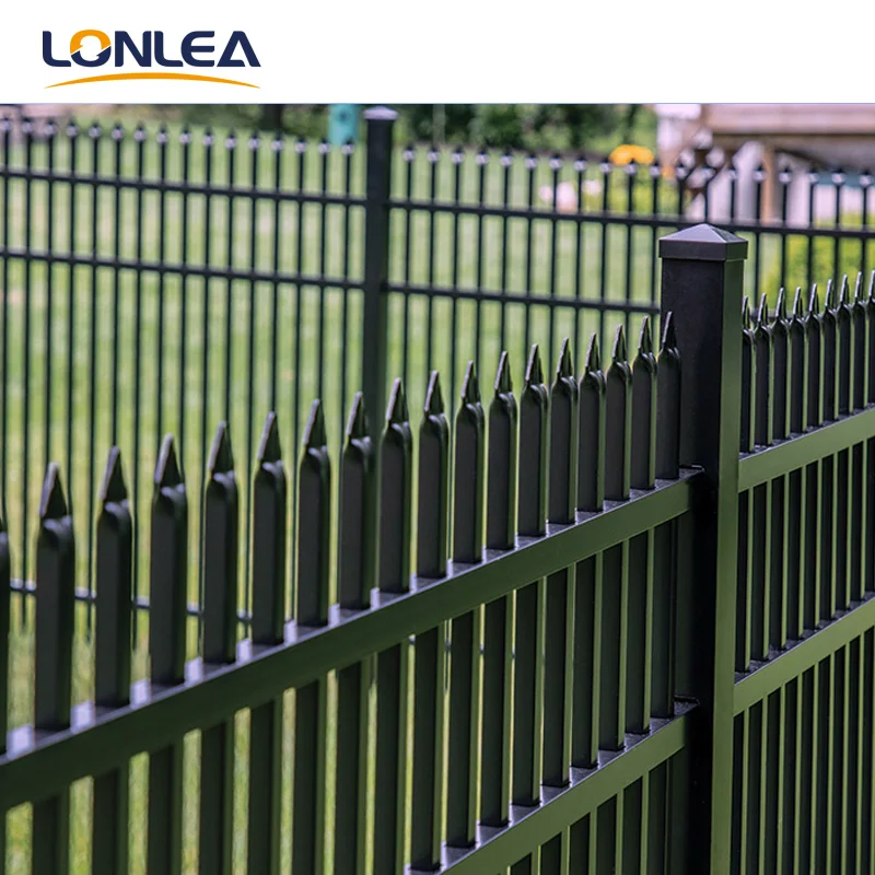 China Hot Sale Black Garden Fence Aluminum Fence Panels