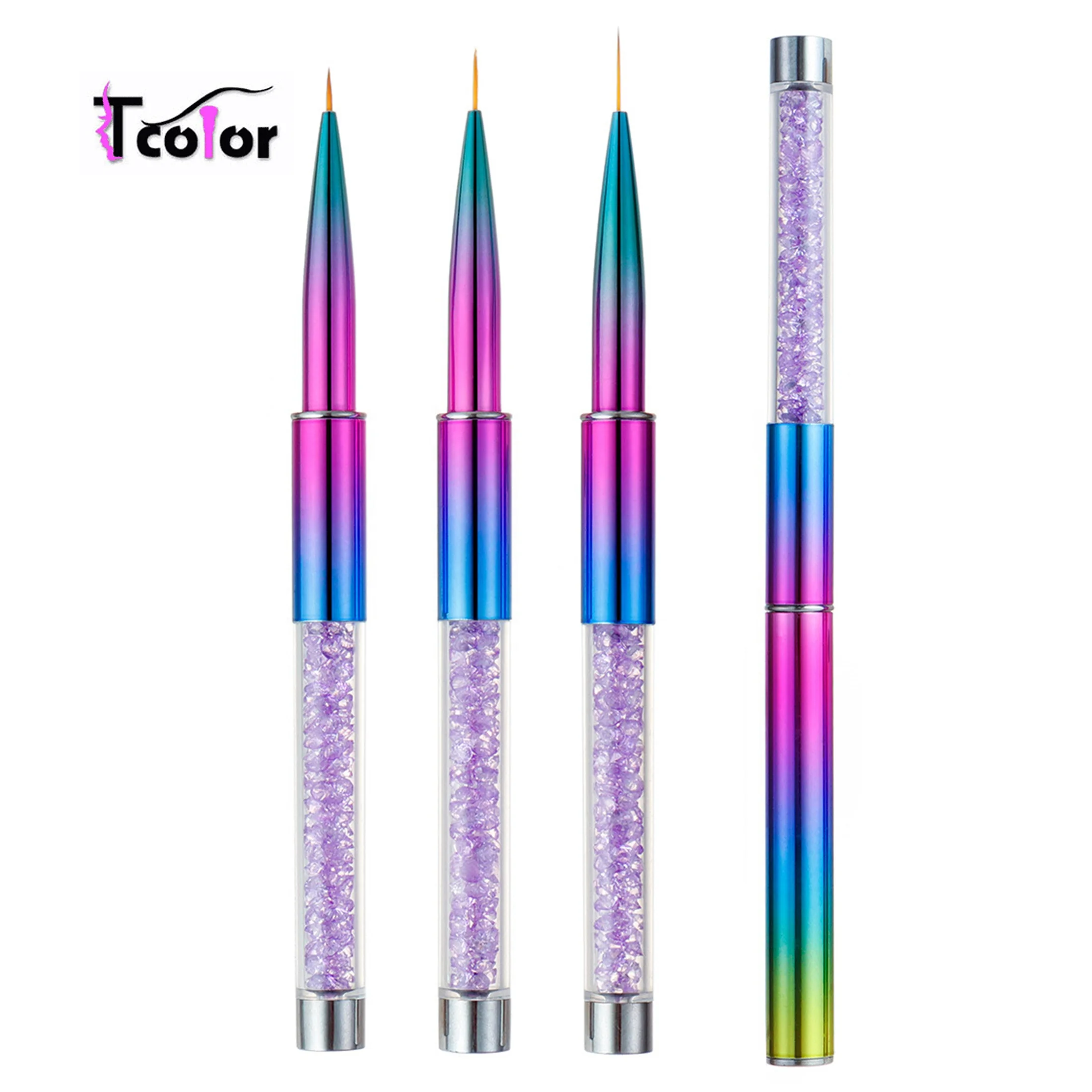 Nail Tools Nylon Manicure Detailing Line Painting Nail Art Brush