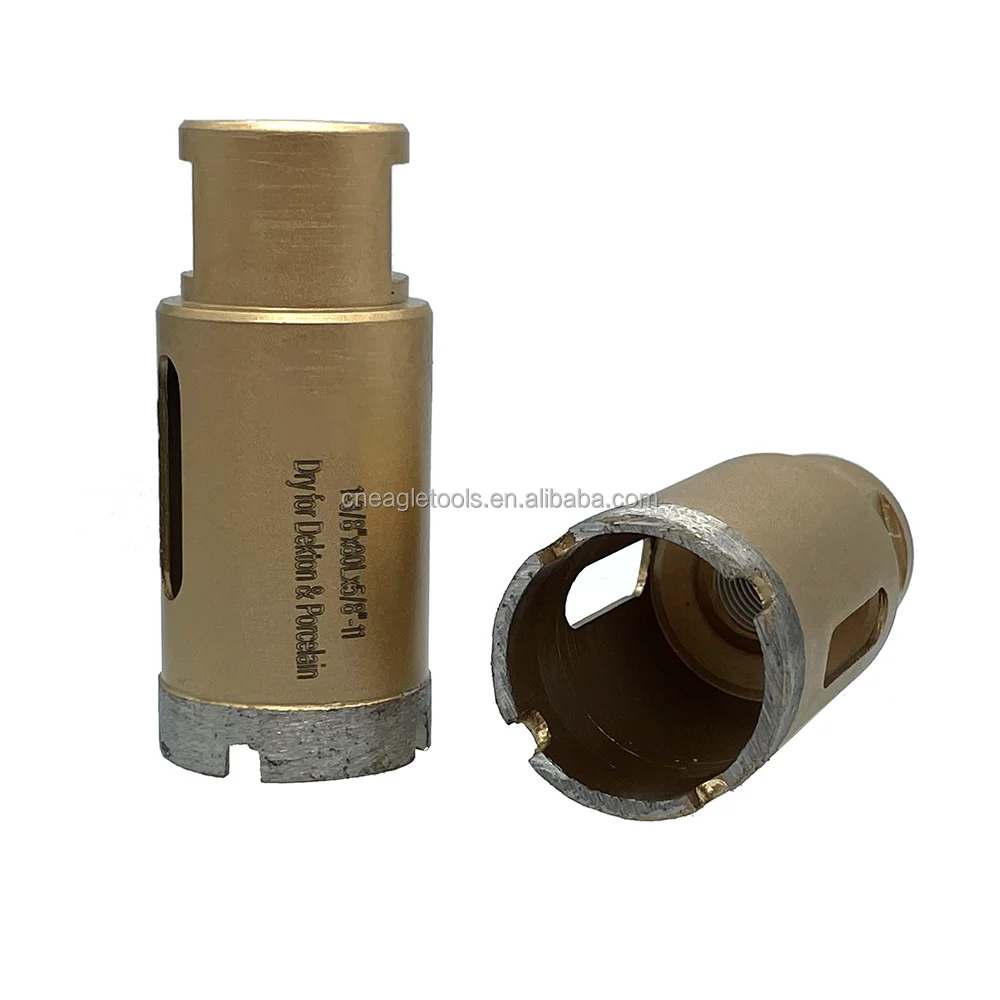 Crawnedeagle Crown Segment Diamond Dry Core Drill Bits for Dekton Porcelain Ceramic Tiles