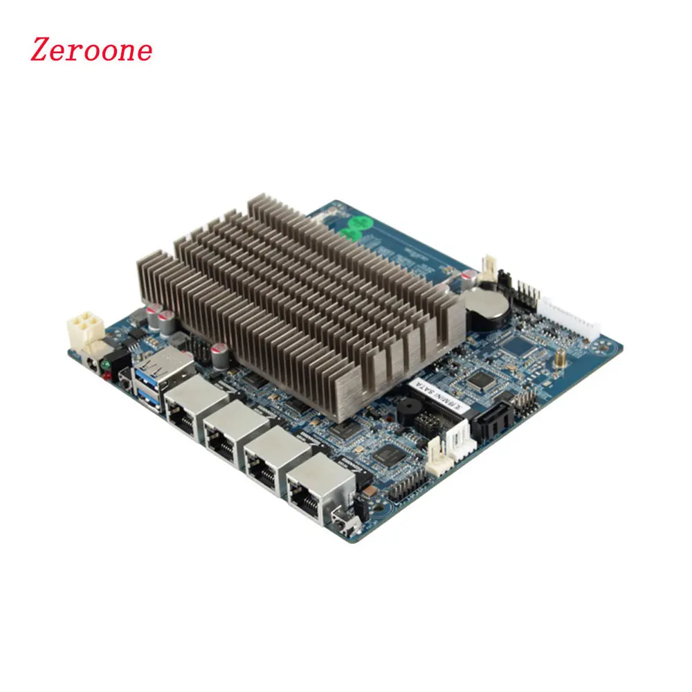 Zeroone материнская плата для сетевое устройство Intel Celeron J1900 процессор LAN-J1900T-4L с мини PCIE из