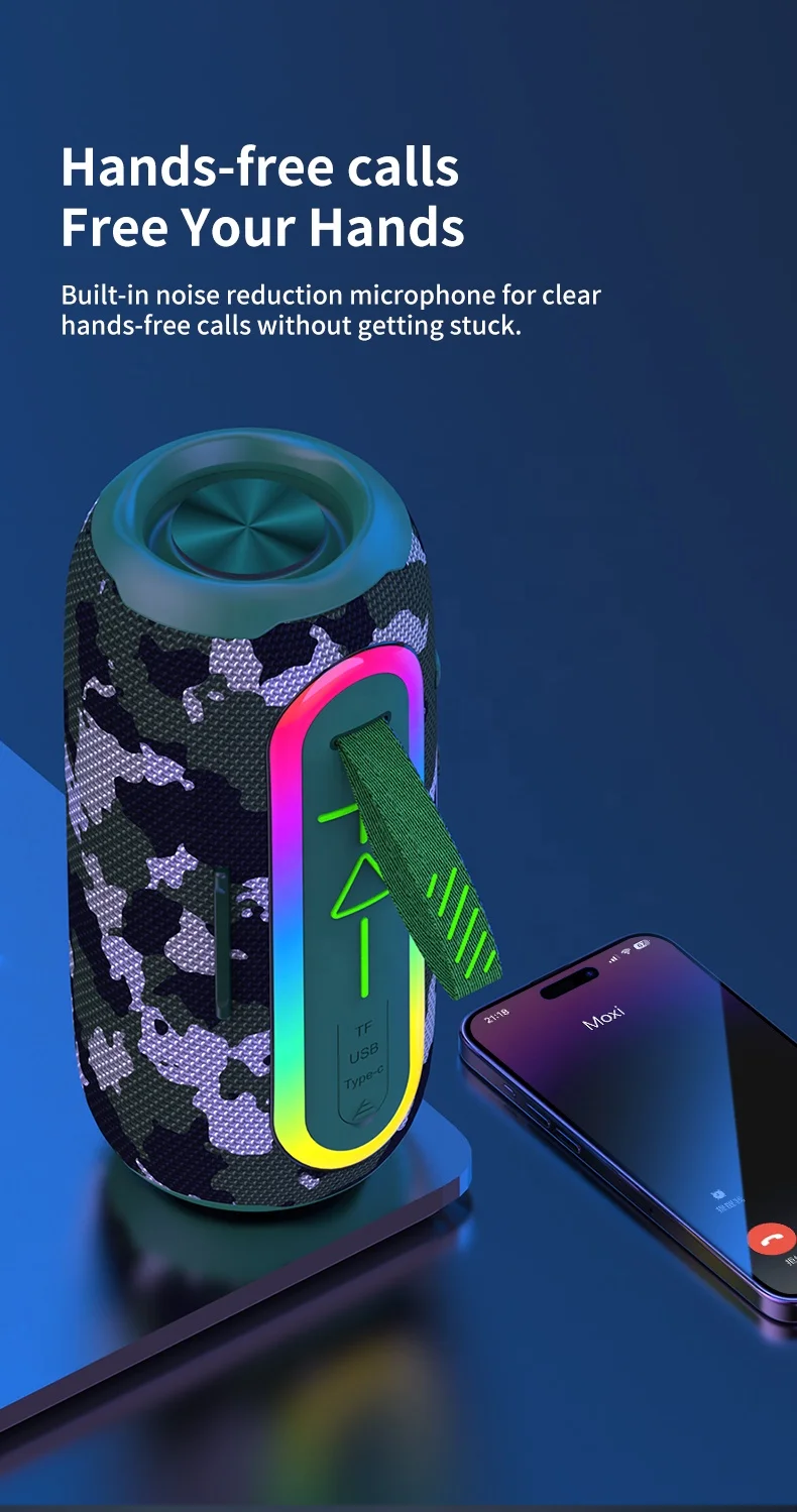 Wholesale New For JBL Led Parlantes Speaker Box Hifi Subwoofer Outdoor Waterproof Wireless Altavoz Bluetooth Speakers Portable