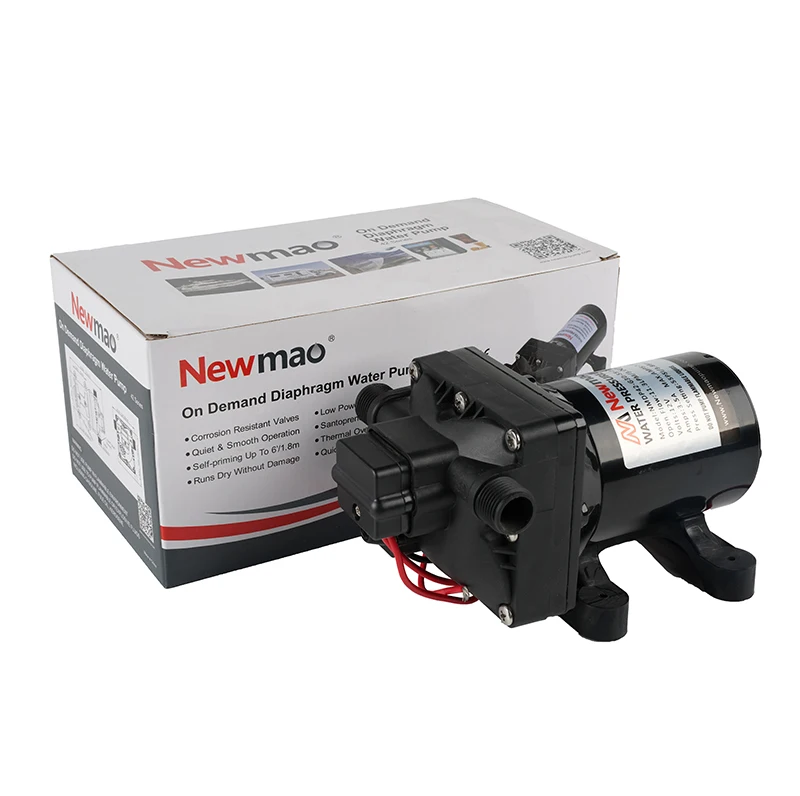 Newmao 12 volt water pump caravan with diaphragm for fresh water delivery in outdoor RV