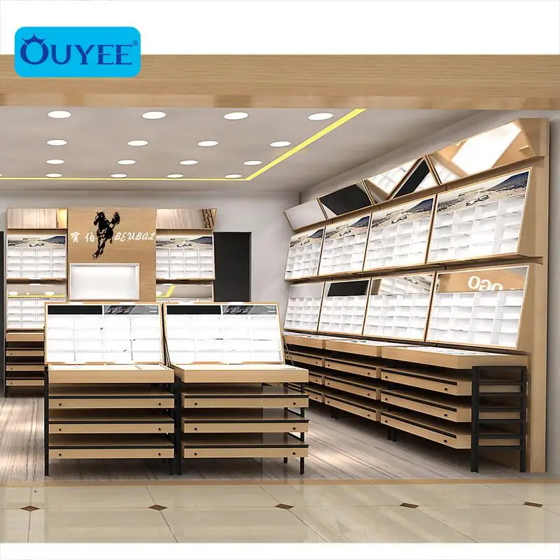 New Style Sunglass Store Display Case With Led Lights