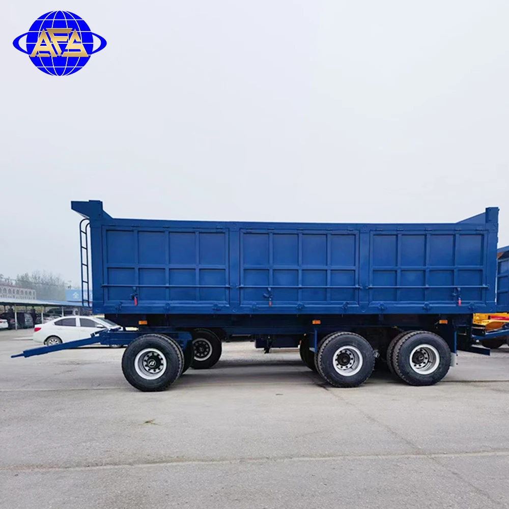 Lower Price 10Ton 30Ton 2/3 Axles Drawba Drawbar Container Chassis Trailer