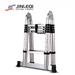 Telescopic Aluminum Alloy Step Ladder  Folding Multi Purpose  Extendable Extension Retractable Folding Stairs Ladder