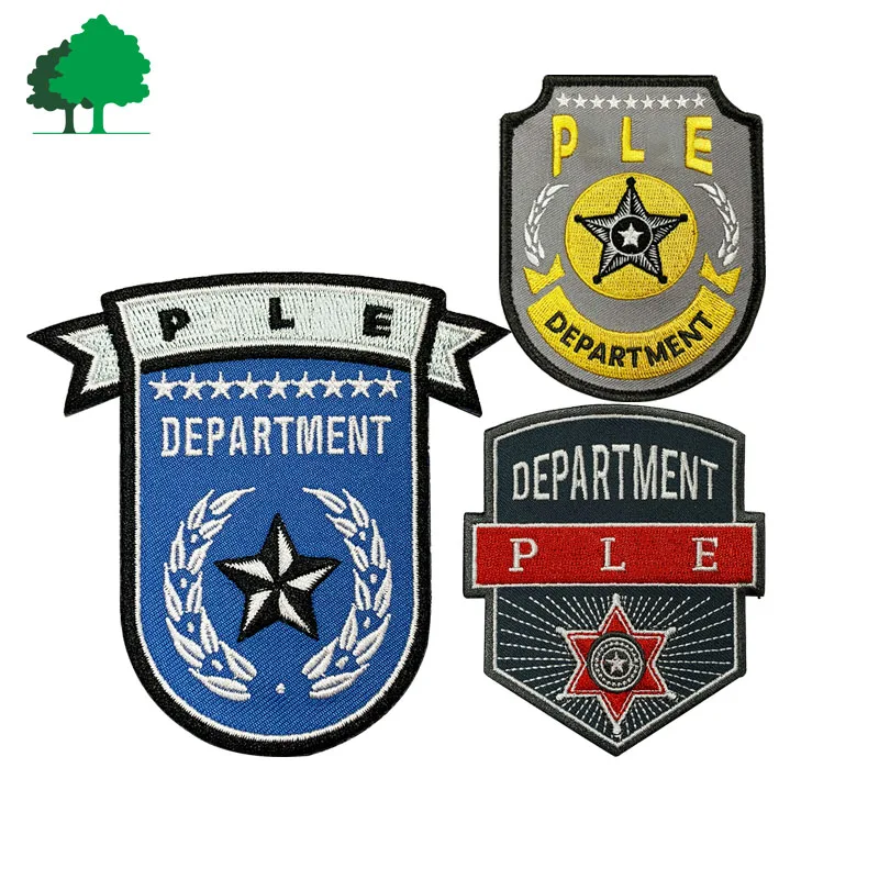 Hot Sale Cutomization Newest Hook & Loop Embroidered Security Embroidered Patches