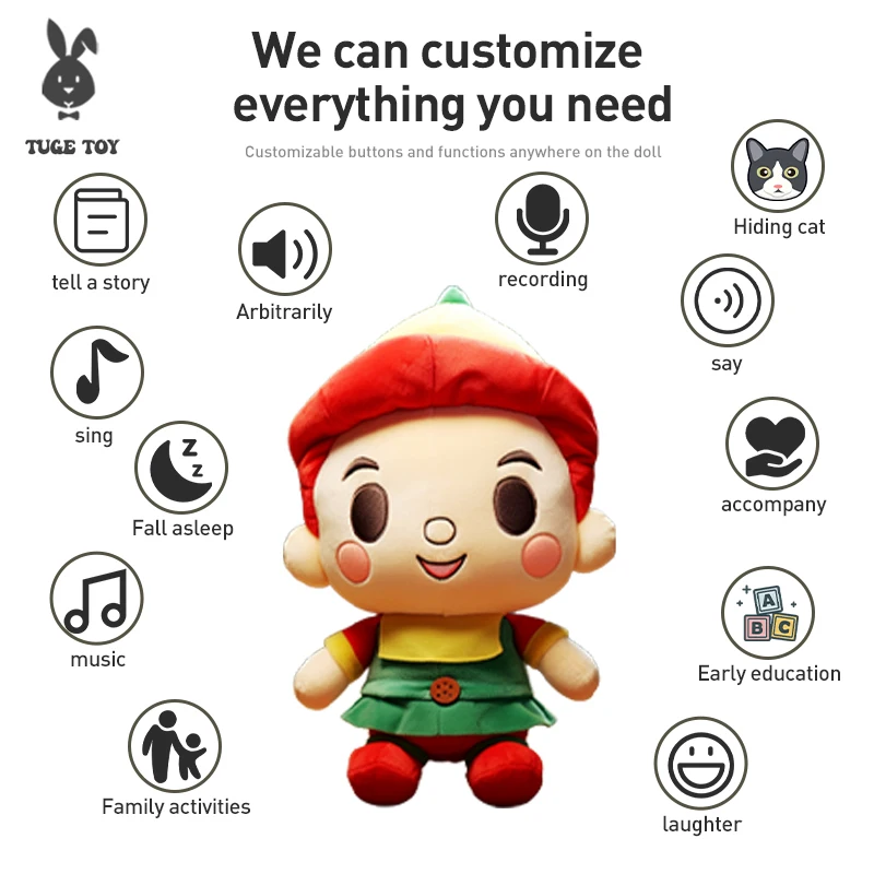 TUGE Custom blue 40cm 20cm 15cm 10cm plush doll make anime plush dolls with removable clothes stuffed plush dolls stray kids