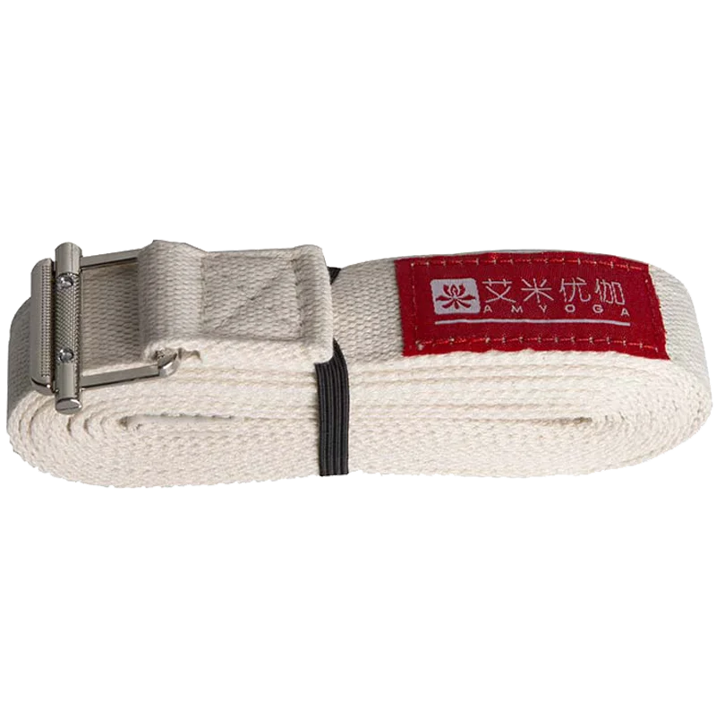new buckle narrow yoga stretch strap yoga belt cotton for Iyengar yoga 2.5cm wide