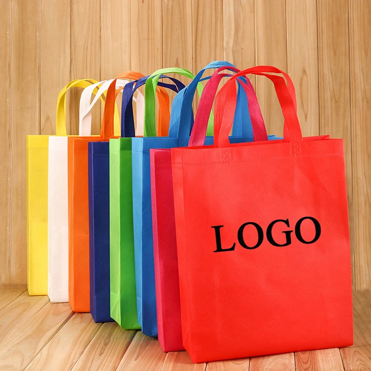 
Quality wholesale cheap stock custom logo printed nonwoven recycled grocery reusable eco friendly shopping non woven tote bag 