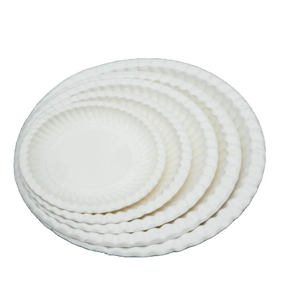 Wholesale Biodegradable Sugarcane Tableware 7/8/9/10/11inch large wedding Disposable designer Bagasse charger dinner Plates set
