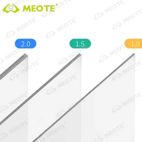 MEITE MEDICAL 1.0/1.5/2.0mm Dental Denture Model Mold Plastic Sheet/Soft Sheet/Hard Sheet Slice Vacuum Forming Sheet
