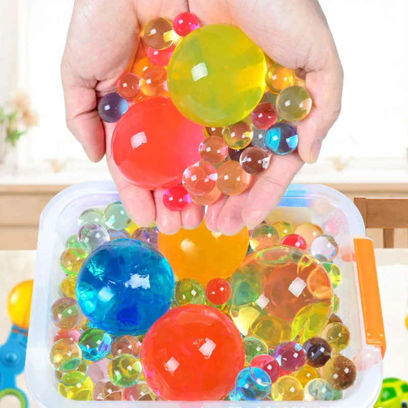 40mm 50mm large Size Water Growing Beads Big Jumbo Beads Rebound Balls Toy Magic Water Beads