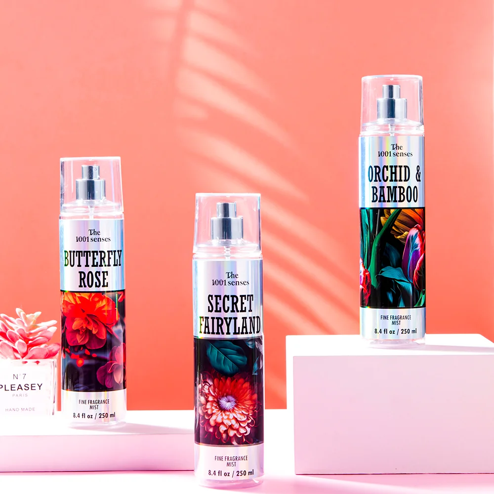 2024 Newest body spray perfume fragrance oil body mist floral scent Rose Bamboo 96pcs small moq for distributor