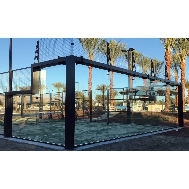 China Manufacture Custom Design Hot Sale Panoramic Canchas De Padel Tennis Court