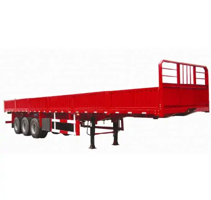 Tri-axle Curtain Side Open Container Semi Trailer/curtain-sider Semi Trailer/ Side Curtain Semi-trailer On Sale
