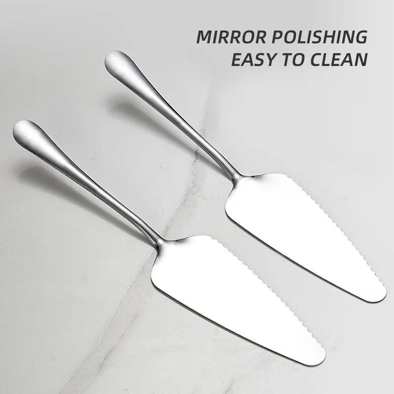 Cake accessories Serrated Edge Cake Cutter Pie Pastry Servers Reusable Cake Knife and Server For Birthday Wedding Parties