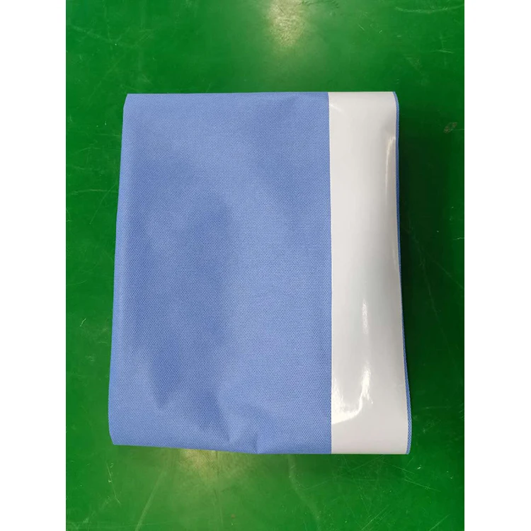 Surgical Drape Sheets with Hole Medical Consumable Sterile Disposable Blue ISO 13485 Ozone 3 Years Side Drape Class II