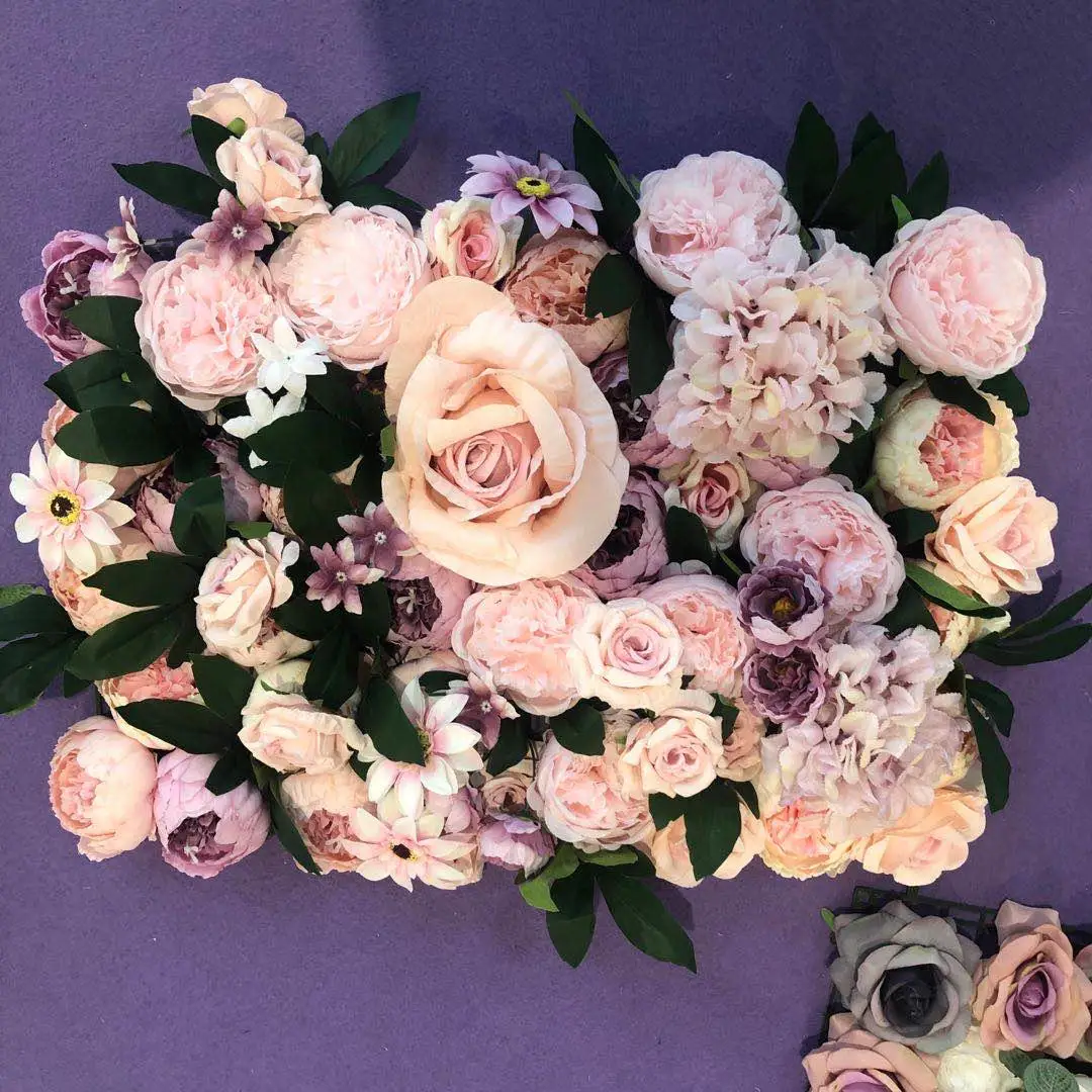 Заводская оптовая продажа, Пионовая шелковая Цветочная стена для свадьбы, роза, стена для розы