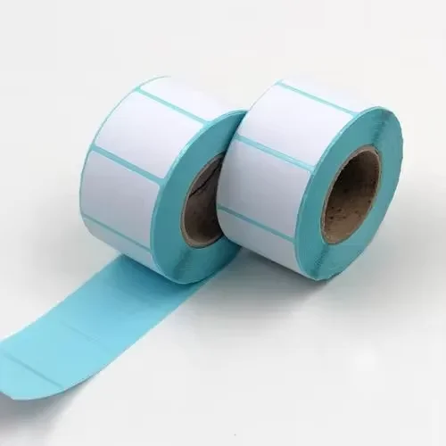 Custom OEM/ODM White Blank Paper Brother Dymo Sticker Labels roll Self Adhesive Empty Printer Thermal Paper