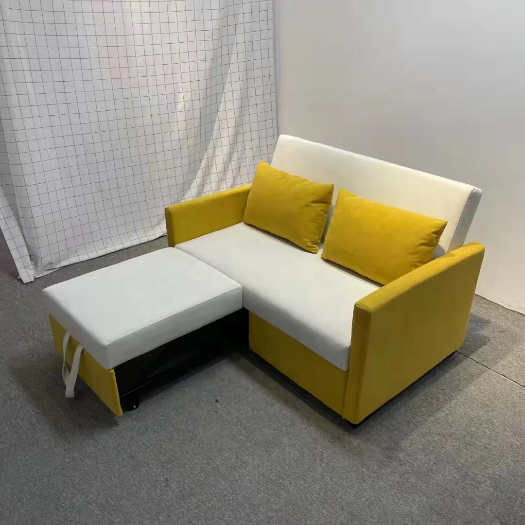 Modern Cum Smart Sofa Beds Small Living Furniture Fabric Foldable Beds Sofa Hotels Transformer Single Seat Folding Sofa Bed