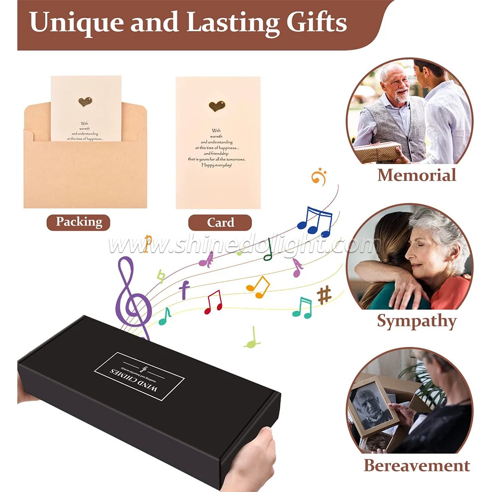 30 Inch Wind Bell Wall Hanging 6 Tubes Wind Chimes Bell Waterproof Windchimes Bells Housewarming Gift Home Courtyard Decorations