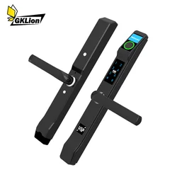 Smart door lock for double glass sliding door fingerprint digital lock for sun room