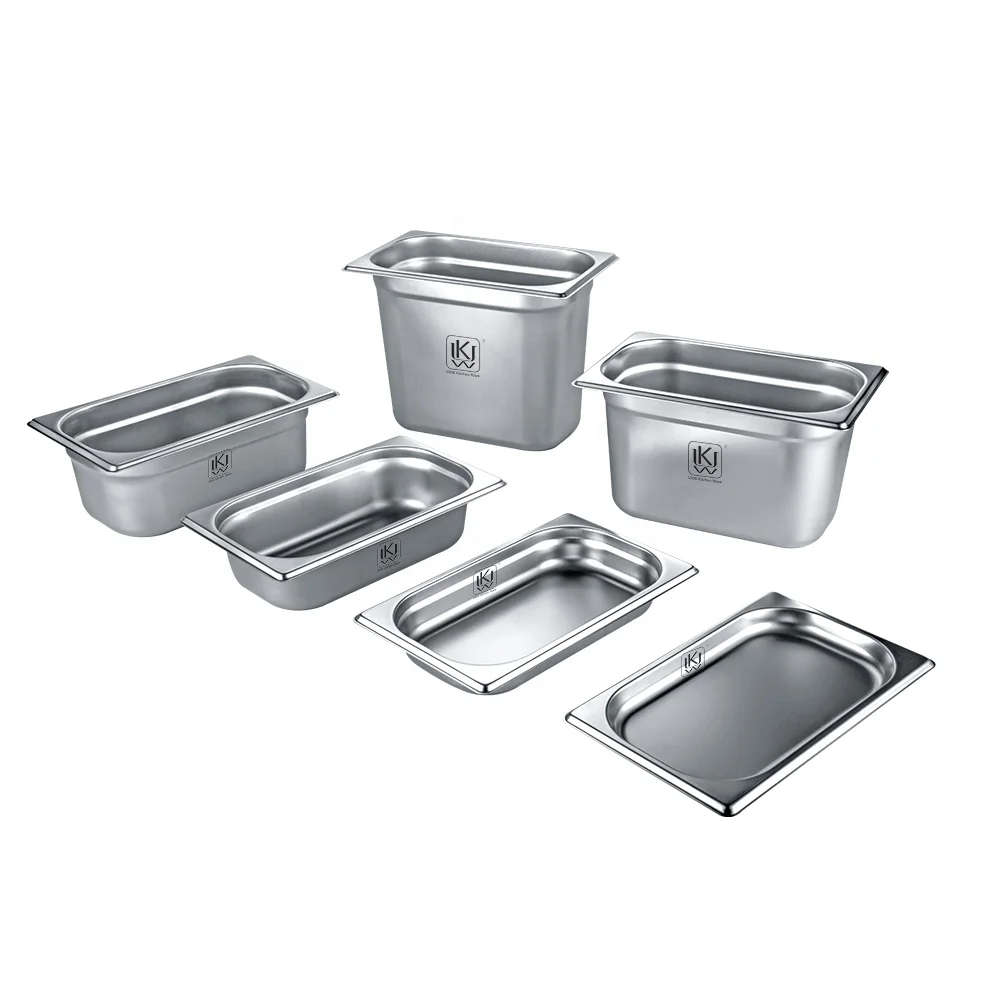Good Quality Stainless Steel Kitchen Buffet Food GN Pan Hotel Utensil 1/4 GN Pan Container