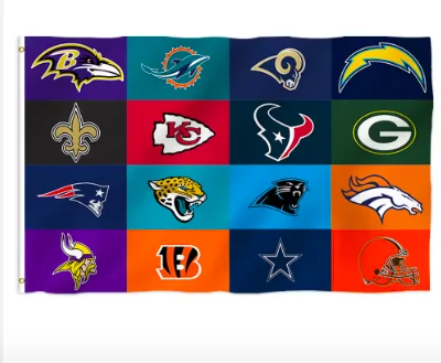 Wholesale High Quality Hot Selling 3*5ft all NFL 32 team Flag USA NFL flags