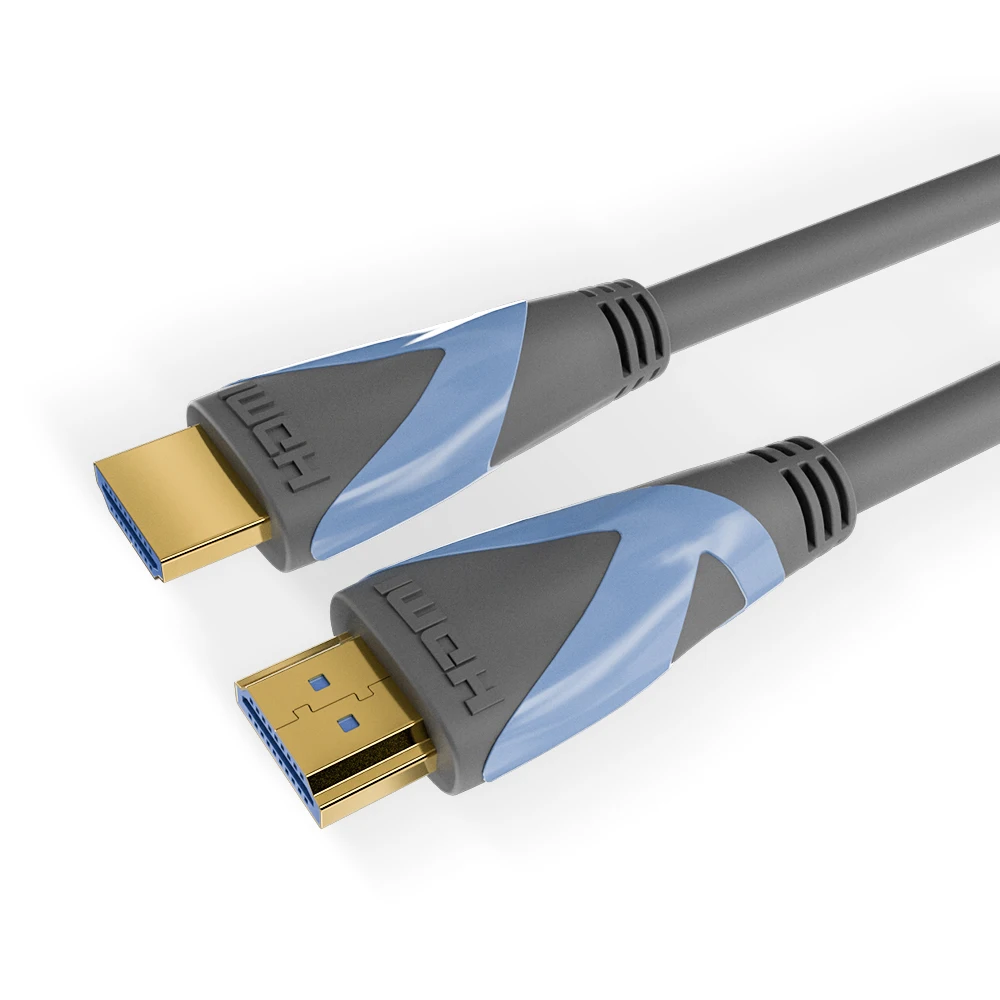Лидер продаж высокоскоростной кабель Hdmi для PS5 PS4 V2.0 синий позолоченный 24k ретро с кабелем Ethernet