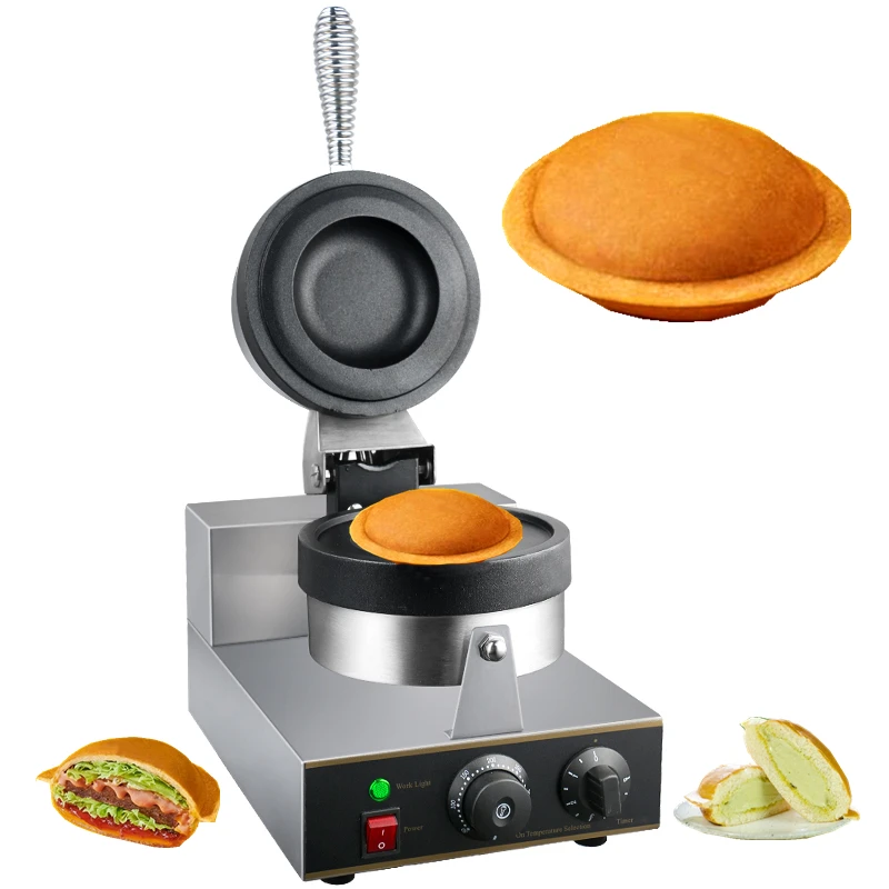 Ice cream dessert italy hot panini gelato brioche mak burg electric 220v 110v ice cream sandwich UFO burger press maker machine
