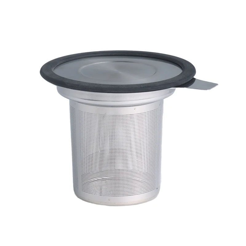 Stainless Steel Tea Infuser Strainer Fine Mesh Tea Filter with Silicone Lid for Coffee Tea Tools