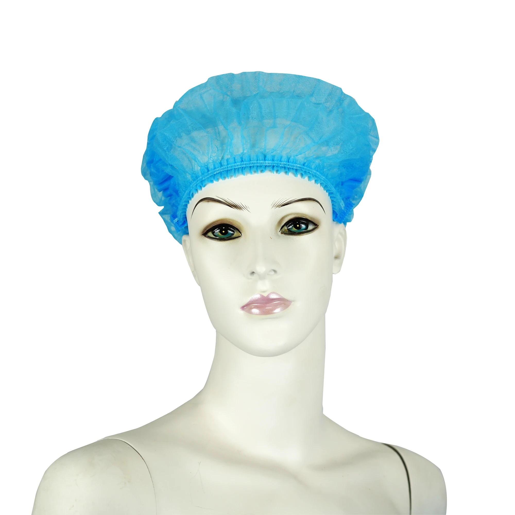 PP Material Surgical Medical Dental Nursing Scrub Space Mop Work Non-Woven Fabric Hospital Medical Round Cap Single Elastic