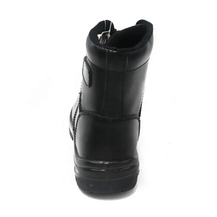 middle cut smooth leather high heel security guard office women safety boots Malaysia