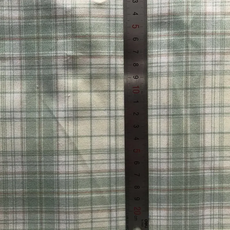 Custom China Manufacturer sustainable 100% polyester Yarn Dyed Plaid Lining Fabric For Dress shirt