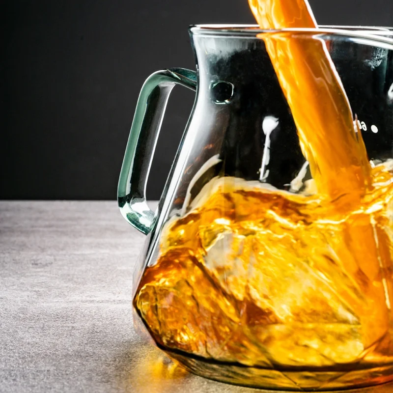 Cross-border Hot Selling Obsidian Diamond Hand-brewed Coffee Sharing Pot with Scale Coffee Portable Pot