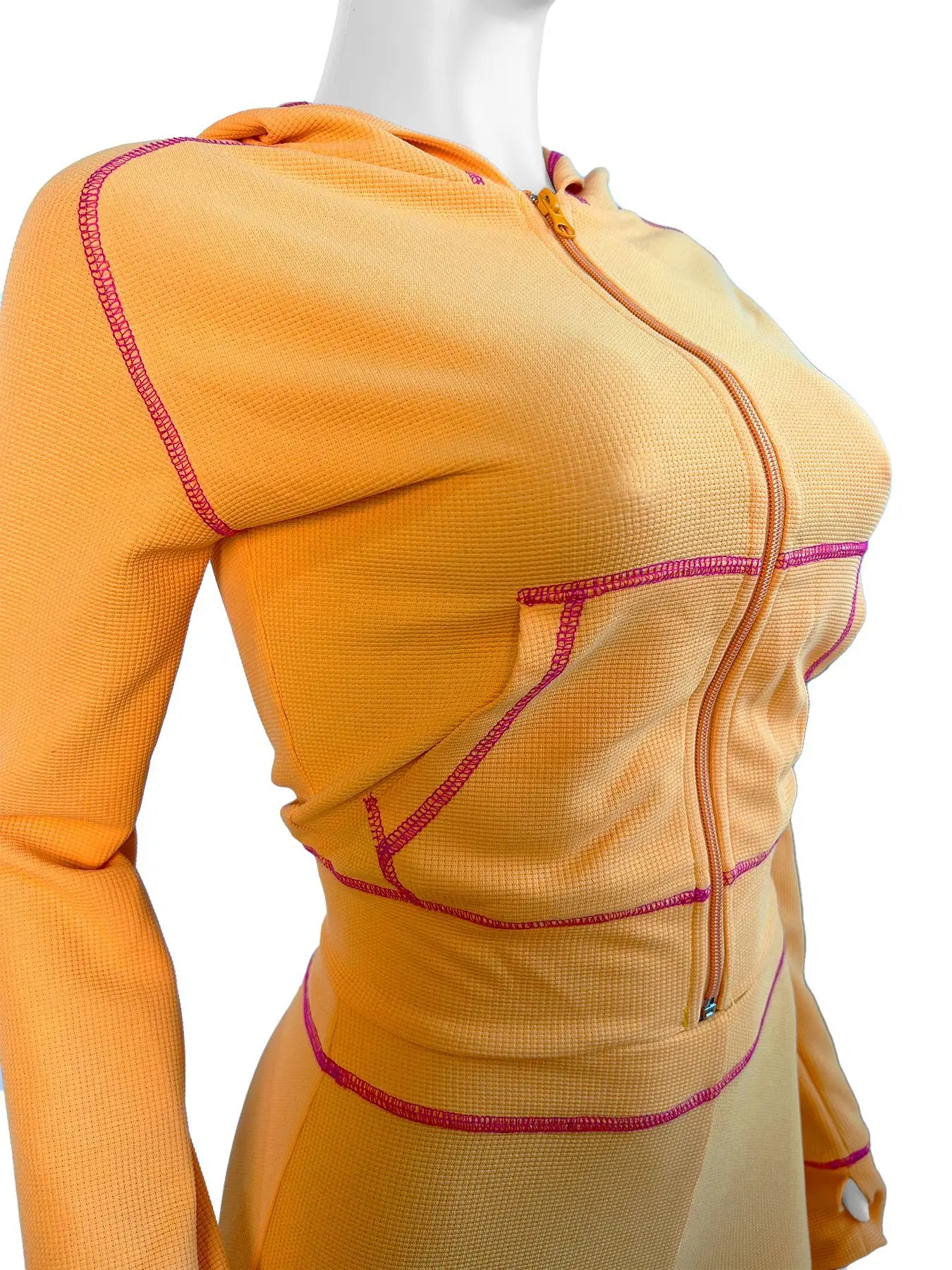 HR24058 Women Tracksuit 2 Piece Set Sweatshirt Outfit Waffle Crop Top Knit Sweater Hoodies And Flared Pants Waffle Set For Women