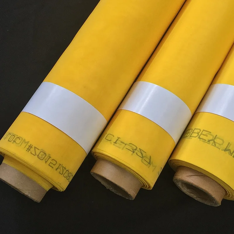 yellow white bolting cloth 60 mesh polyester screen printing mesh