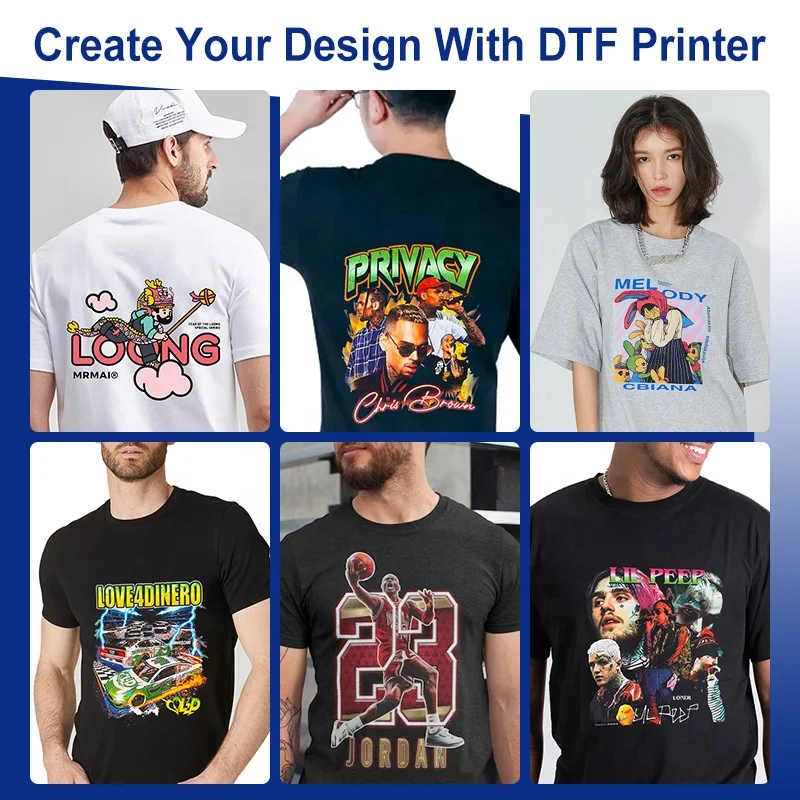 Double XP600 Printheads Printing Machine 30cm DTF Printer For T Shirt Printing